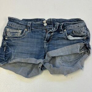 Vigoss Distressed Blue Jean Shorts